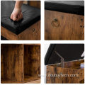 Shoe Cabinet Storage Bench with Cushion